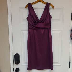 Elegant Purple Sleeveless Dress